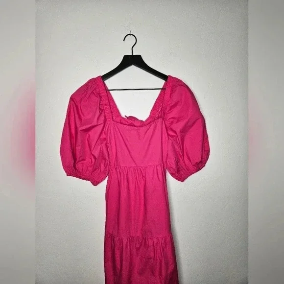 MINKPINK Yasamin Back Cut-out Fuchsia Dress‎ NWT - Picture 2 of 7